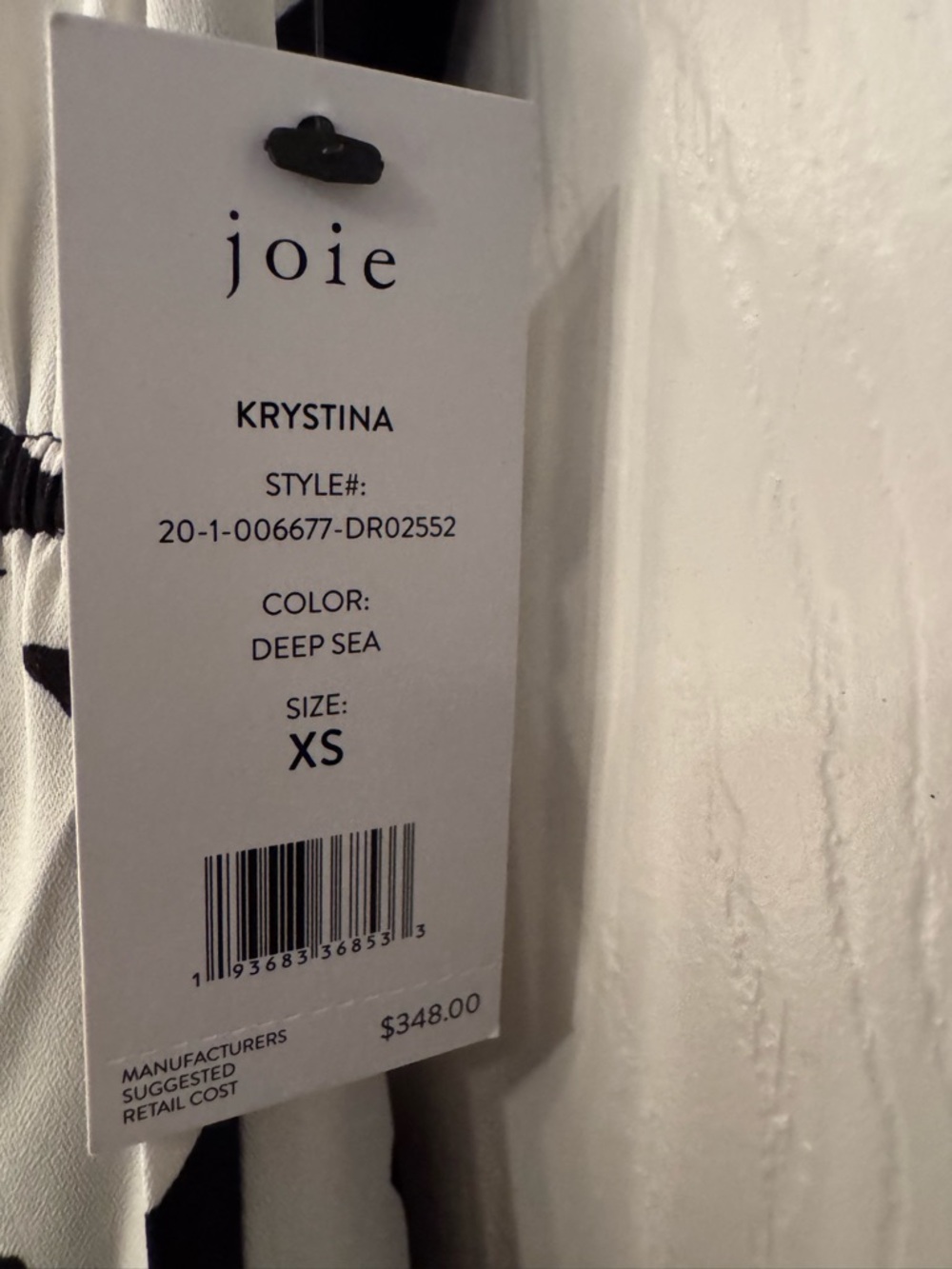 Joie Krystina Ruffle Trim Floral Dress Deep Sea Women’s Blackish Blue Size XS - Picture 7 of 14